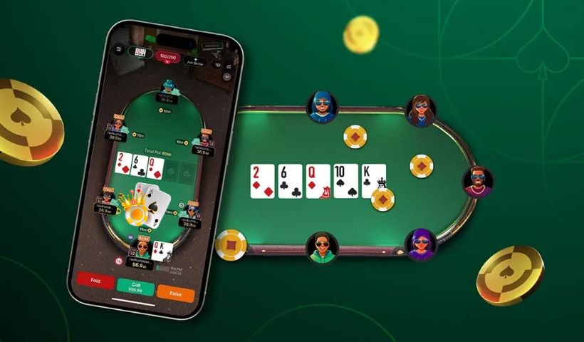 Trình tự trong một ván chơi poker online